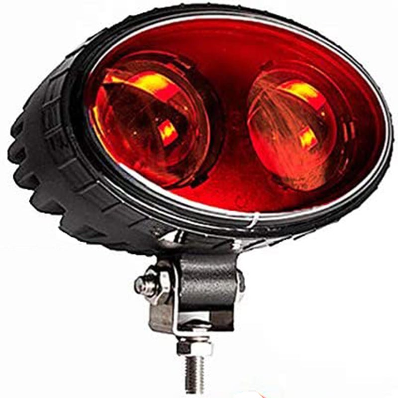 FUGUANG ضوء أمان رافعة فوكوانغ LED 8 واط ضوء بقعة حمراء لمنطقة الأمان في المستودع مؤشر أمان DC10V-80V شريحة جهد واسع (8 واط بقعة مربعة، حمراء) - Image 1